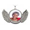 Gone but not forgotten color-mode angel wings with sparkling stones 