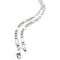 Figaro necklace, rhodium-plated