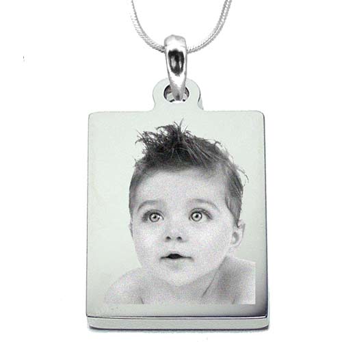 Personalized photo-engraved rectangle 