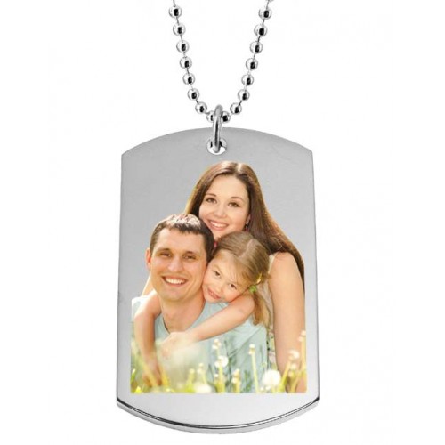 Personalized color-mode dog tag w/free necklace 