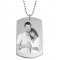 Personalized stainless-steel photo-engraved classic dog tag 