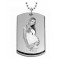 Personalized thick stainless-steel photo-engraved dog tag 